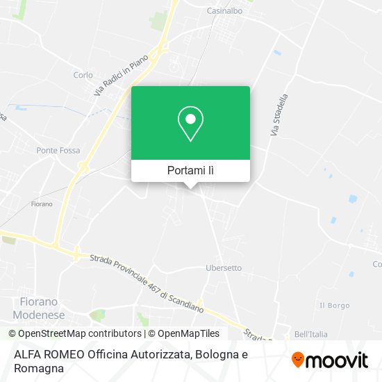 Mappa ALFA ROMEO Officina Autorizzata