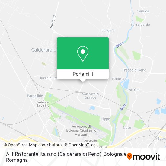 Mappa Allf Ristorante Italiano (Calderara di Reno)