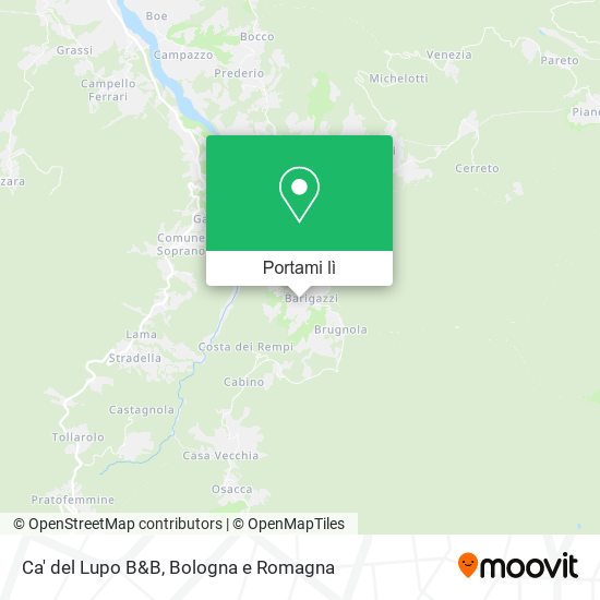 Mappa Ca' del Lupo B&B