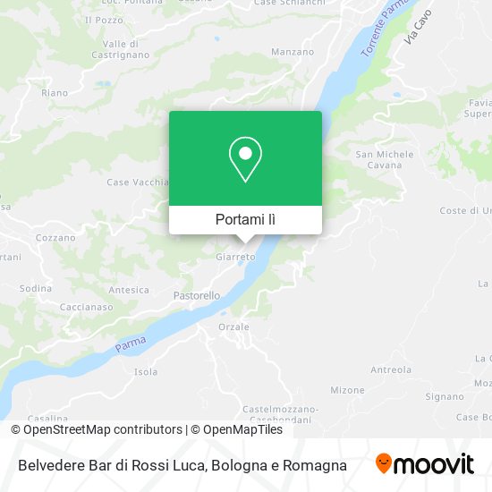 Mappa Belvedere Bar di Rossi Luca