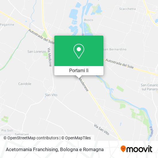 Mappa Acetomania Franchising