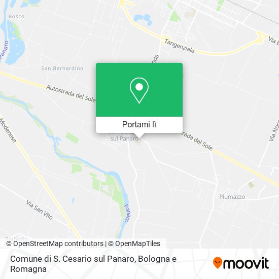 Mappa Comune di S. Cesario sul Panaro