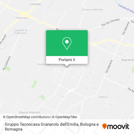 Mappa Gruppo Tecnocasa Granarolo dell'Emilia