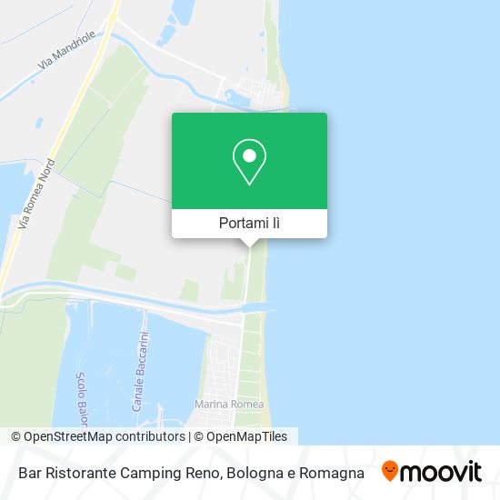 Mappa Bar Ristorante Camping Reno