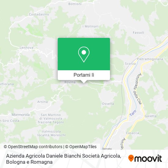 Mappa Azienda Agricola Daniele Bianchi Società Agricola