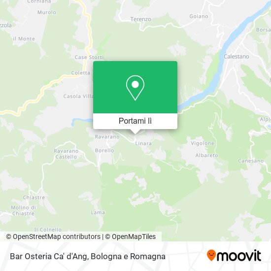 Mappa Bar Osteria Ca' d'Ang