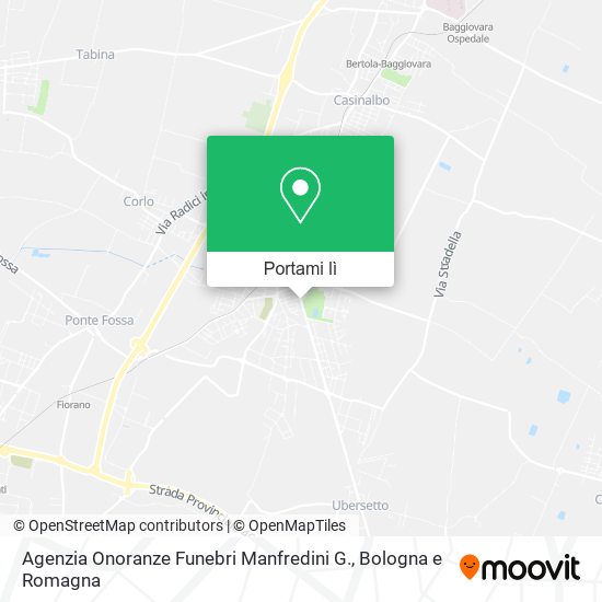 Mappa Agenzia Onoranze Funebri Manfredini G.
