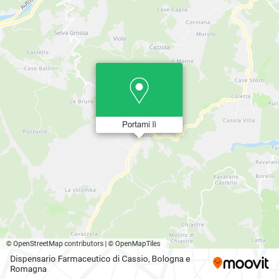 Mappa Dispensario Farmaceutico di Cassio