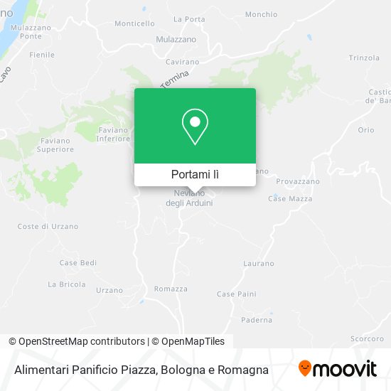 Mappa Alimentari Panificio Piazza