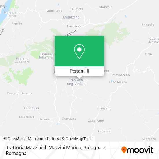 Mappa Trattoria Mazzini di Mazzini Marina