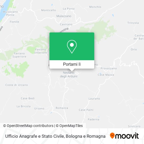 Mappa Ufficio Anagrafe e Stato Civile