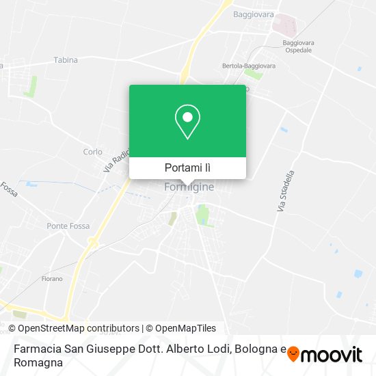 Mappa Farmacia San Giuseppe Dott. Alberto Lodi