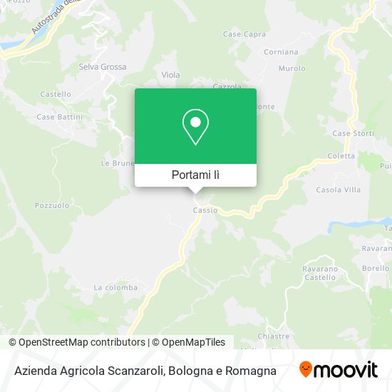 Mappa Azienda Agricola Scanzaroli