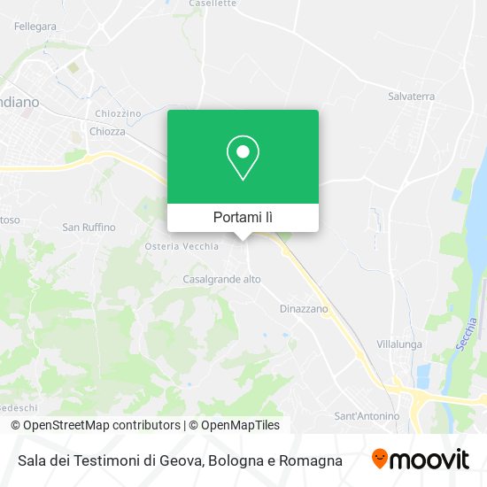 Mappa Sala dei Testimoni di Geova