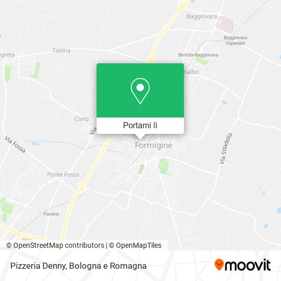 Mappa Pizzeria Denny
