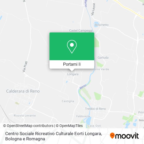 Mappa Centro Sociale Ricreativo Culturale Eorti Longara