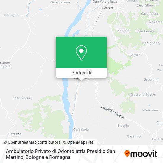 Mappa Ambulatorio Privato di Odontoiatria Presidio San Martino