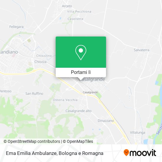 Mappa Ema Emilia Ambulanze