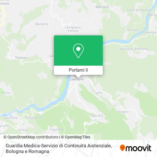 Mappa Guardia Medica-Servizio di Continuità Aistenziale