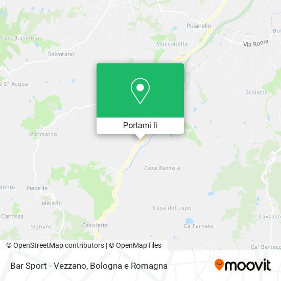 Mappa Bar Sport - Vezzano