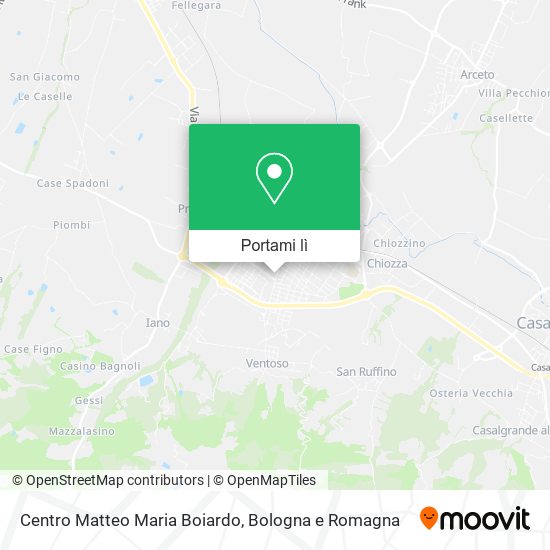 Mappa Centro Matteo Maria Boiardo