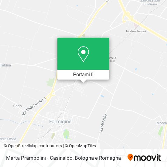 Mappa Marta Prampolini - Casinalbo