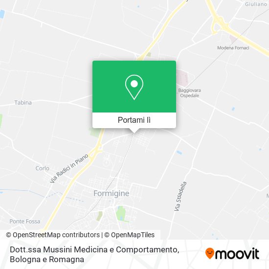 Mappa Dott.ssa Mussini Medicina e Comportamento