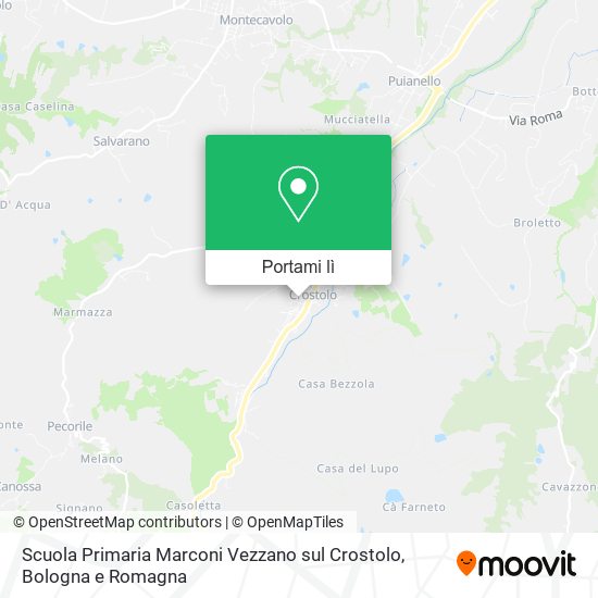 Mappa Scuola Primaria Marconi Vezzano sul Crostolo