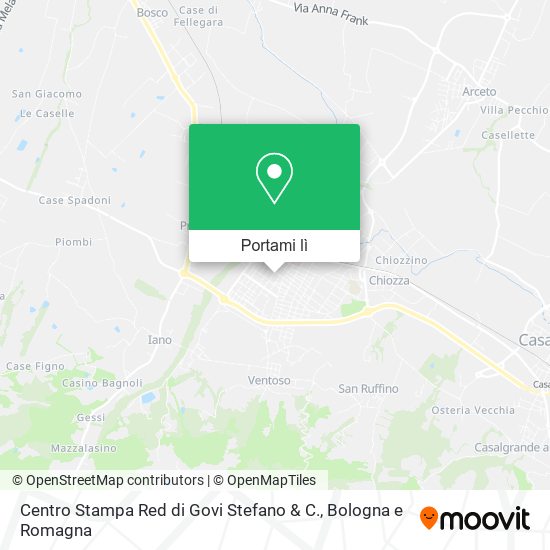 Mappa Centro Stampa Red di Govi Stefano & C.