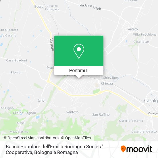 Mappa Banca Popolare dell'Emilia Romagna Societa' Cooperativa