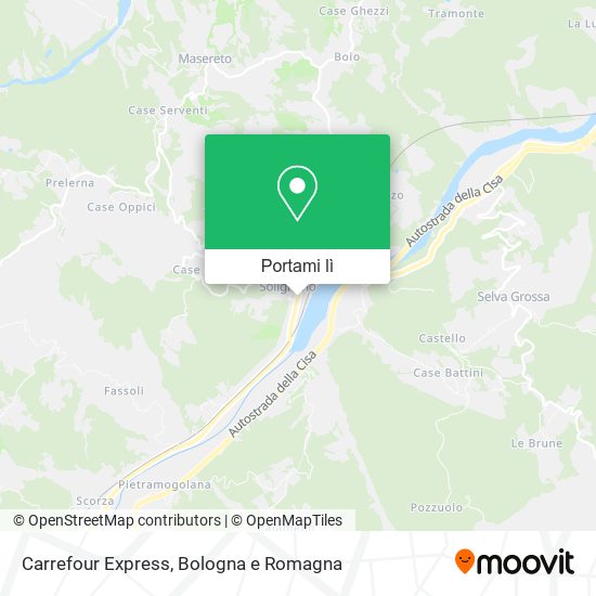 Mappa Carrefour Express