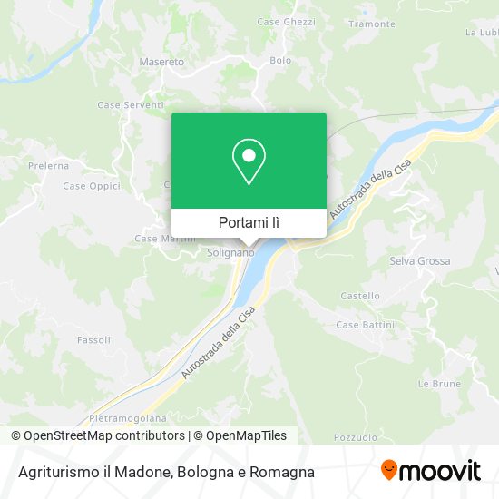 Mappa Agriturismo il Madone
