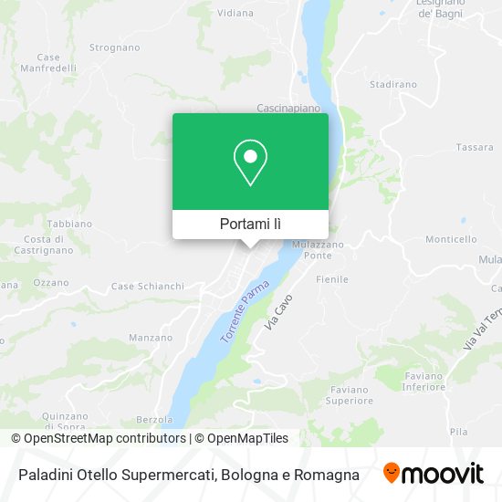 Mappa Paladini Otello Supermercati