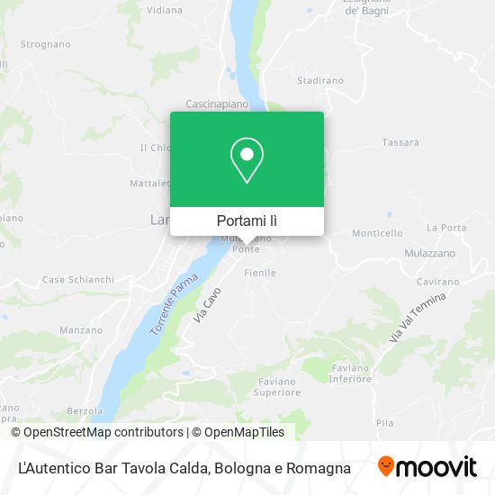 Mappa L'Autentico Bar Tavola Calda