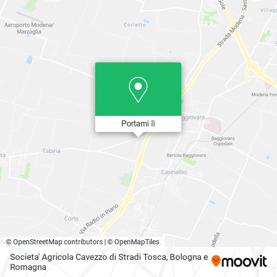 Mappa Societa' Agricola Cavezzo di Stradi Tosca