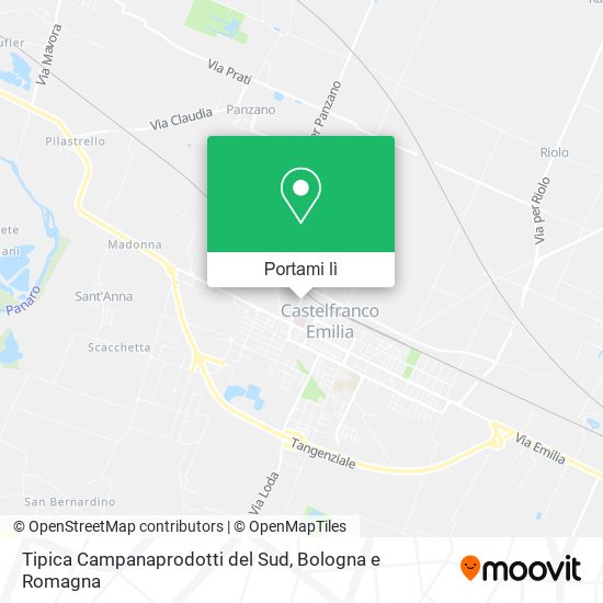 Mappa Tipica Campanaprodotti del Sud