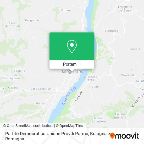 Mappa Partito Democratico Unione Provdi Parma