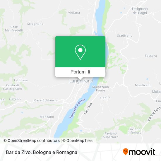 Mappa Bar da Zivo