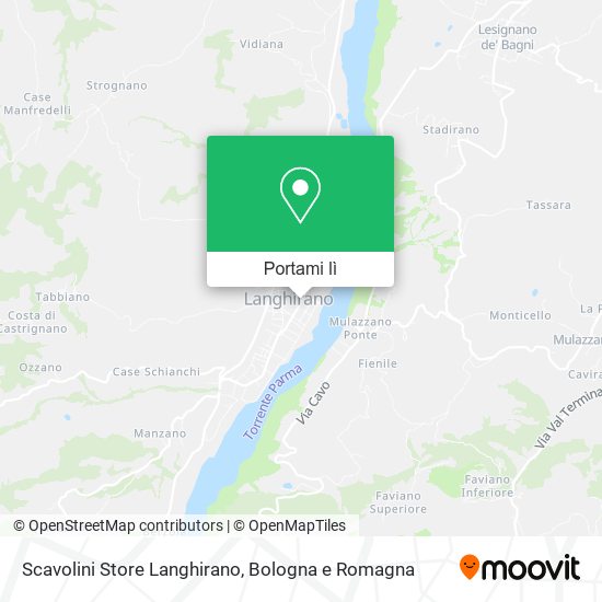 Mappa Scavolini Store Langhirano