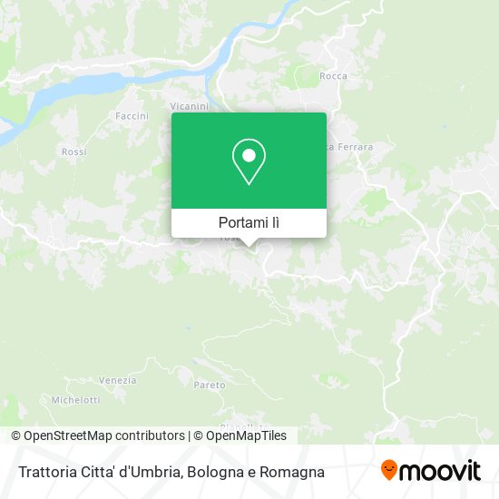 Mappa Trattoria Citta' d'Umbria