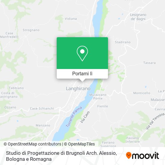 Mappa Studio di Progettazione di Brugnoli Arch. Alessio