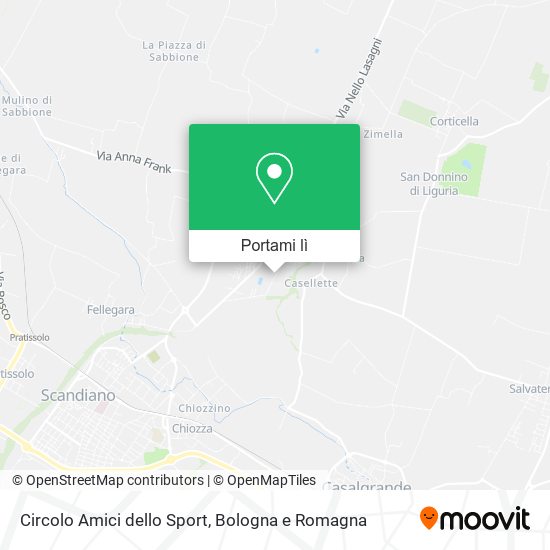 Mappa Circolo Amici dello Sport