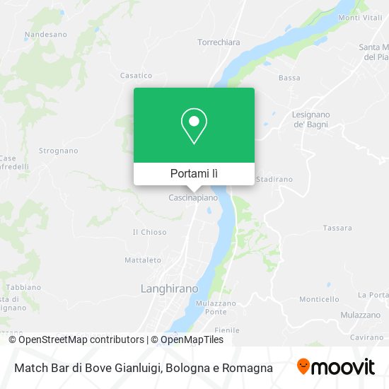Mappa Match Bar di Bove Gianluigi
