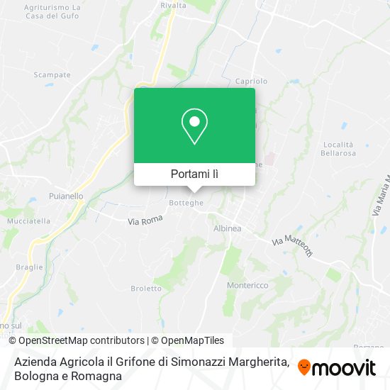 Mappa Azienda Agricola il Grifone di Simonazzi Margherita
