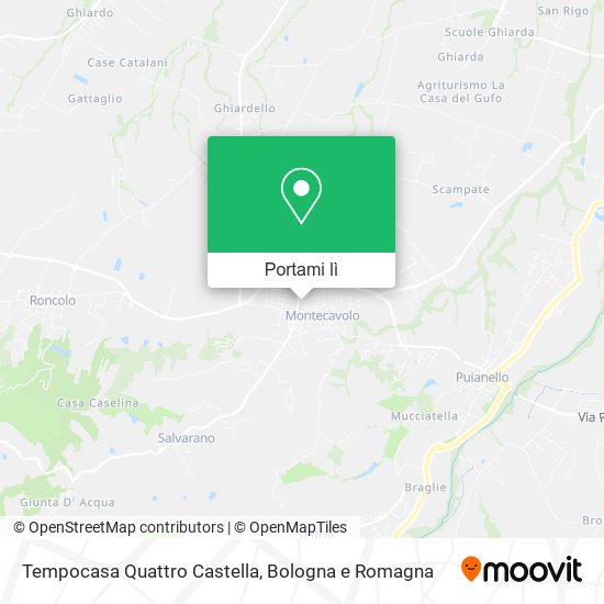 Mappa Tempocasa Quattro Castella