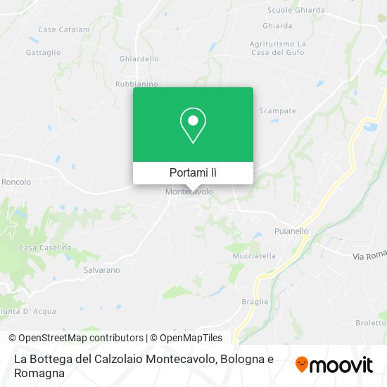 Mappa La Bottega del Calzolaio Montecavolo