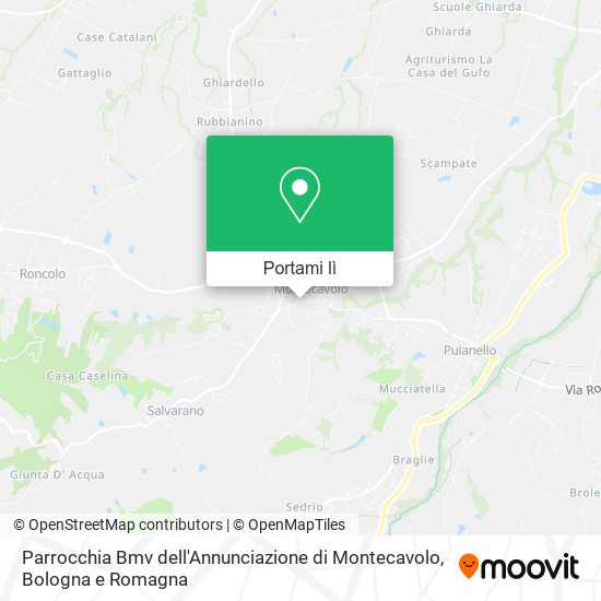 Mappa Parrocchia Bmv dell'Annunciazione di Montecavolo