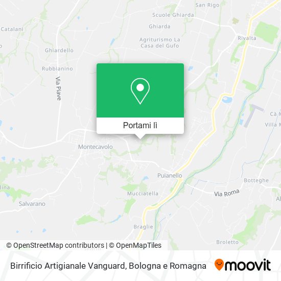 Mappa Birrificio Artigianale Vanguard