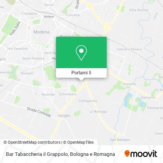 Mappa Bar Tabaccheria il Grappolo