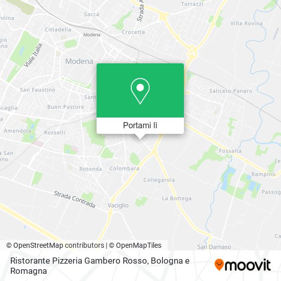 Mappa Ristorante Pizzeria Gambero Rosso